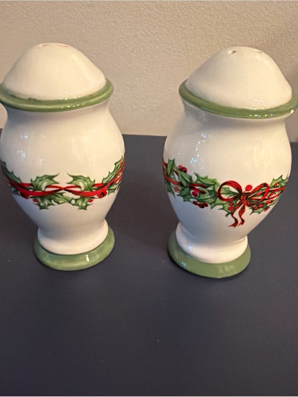 Christopher Radko Salt Pepper Shaker Traditions Holiday Celebrations Collection